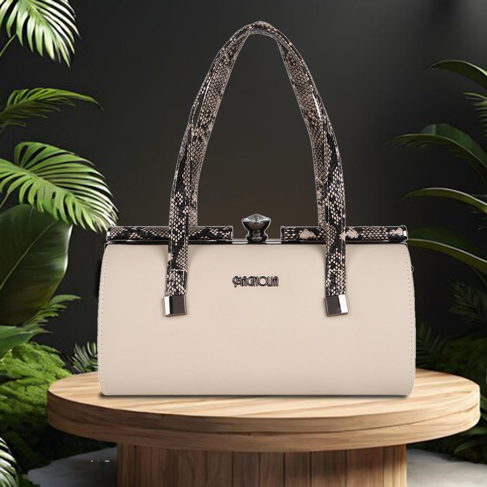 Beige Molly Baguette Bag